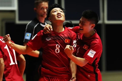 Tuyển bóng đá Futsal Việt Nam nhận giải Fair Play. (Nguồn: Getty Images)