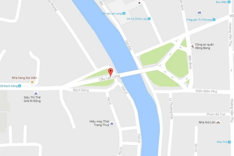 Sơ đồ khu vực xảy ra vụ việc. (Nguồn: Google Map)