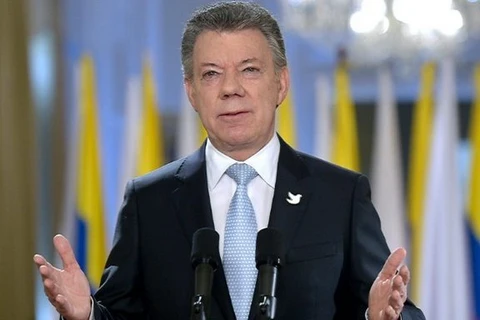 Tổng thống Colombia Juan Manuel Santos. (Nguồn: AFP)