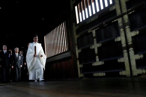 Lãnh đạo Nhật Bản viếng đền Yasukuni. (Nguồn: Reuters)