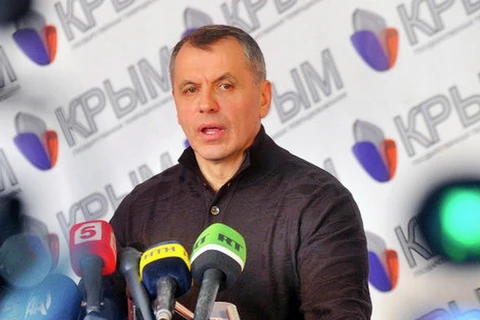Chủ tịch Nghị viện Crimea Vladimir Konstantinov. (Nguồn: AP)