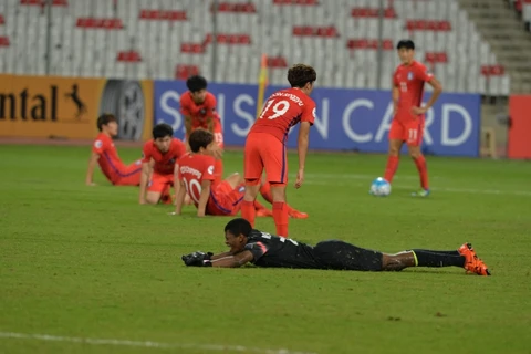 U19 Hàn Quốc bị loại khỏi vòng chung kết U19 châu Á đầy cay đắng. (Nguồn: AFC)