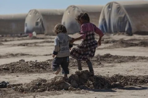 Trẻ em ở các khu tị nạn. (Nguồn: telegraph)
