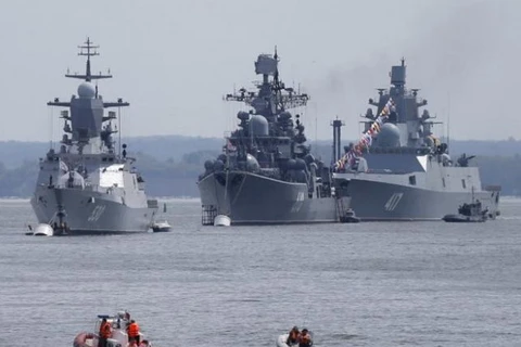 Tàu chiến của Nga ở Biển Baltic. (Nguồn: Reuters)