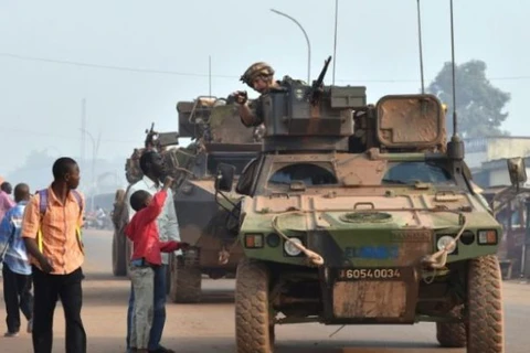 Đoàn xe quân sự của Pháp tại Cộng hòa Trung Phi. (Nguồn: today.ng)