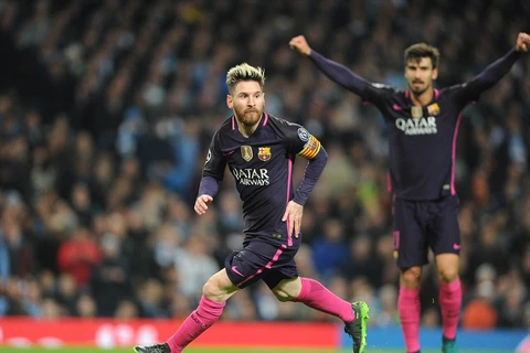 Messi đã có 54 bàn ở vòng bảng Champions League. (Nguồn: Daily Mail)