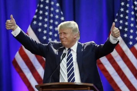 Ông Trump giành chiến thắng ở cuộc bầu cử tổng thống Mỹ. (Nguồn: AP)