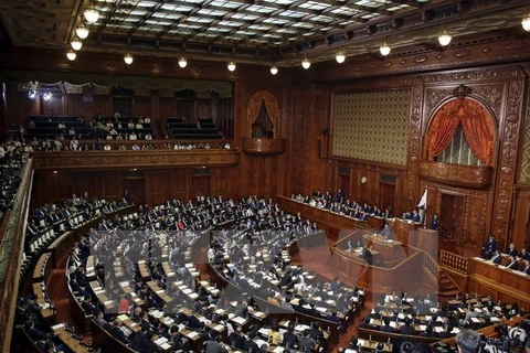 Toàn cảnh một phiên họp của Hạ viện Nhật Bản tại Tokyo. (Ảnh: EPA/TTXVN)