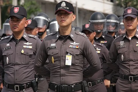 Lực lượng cảnh sát Hoàng gia Thái Lan. (Nguồn: AP)