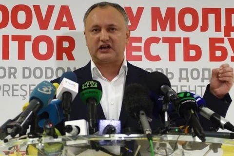 Chủ tịch Đảng Xã hội Igor Dodon đã dẫn đầu cuộc bầu cử ở Moldova. (Nguồn: Getty Images)