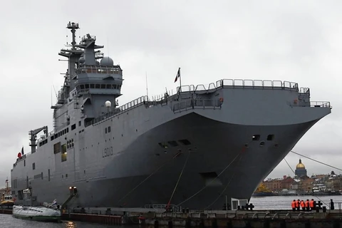 Chiến hạm của Hải quân Nga. (Nguồn: AP)