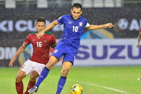 Dangda giúp Thái Lan hạ Indonesia ở ngày ra quân AFF Cup 2016. (Nguồn: AP)