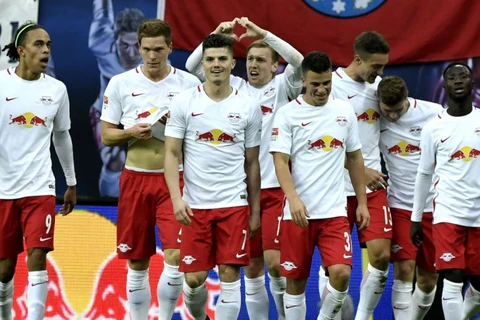 RB Leipzig đang chễm trệ ngôi đầu Bundesliga là bất ngờ lớn. (Nguồn: AFP)