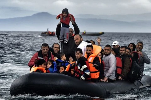 Người di cư vượt biển đến châu Âu. (Nguồn: Getty Images)
