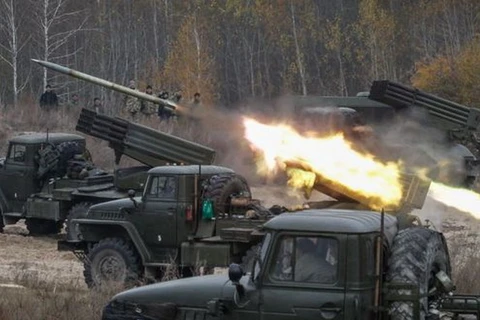 Ukraine tập trận bắn tên lửa gần Crimea. (Nguồn: EPA)