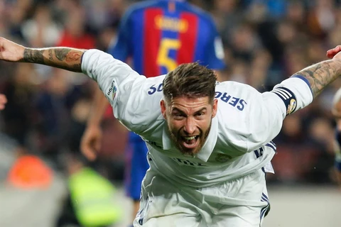 Ramos giúp Real cầm hòa Barcelona. (Nguồn: AFP/Getty Images)