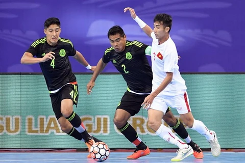 Tuyển Futsal Việt Nam đánh bại Mexico. (Nguồn: Doisong.vn)