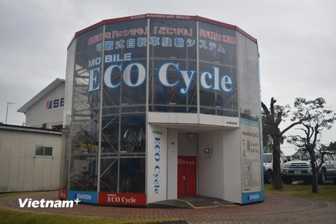 Mô hình giới thiệu Eco Cycles của Giken. (Ảnh: Nguyễn Tuyến/Vietnam+)