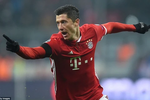 Lewandowski lại giúp Bayern giành chiến thắng. (Nguồn: AFP/Getty Images)