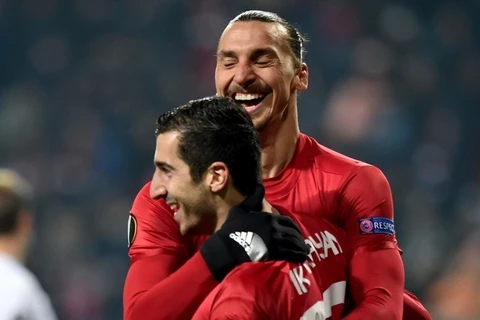 Mkhitaryan và Ibrahimovic đưa Manchester United vào vòng knock-out. (Nguồn: Getty Images)