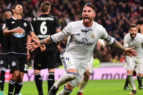 Ramos lại mang chiến thắng về cho Real Madrid. (Nguồn: Getty Images)