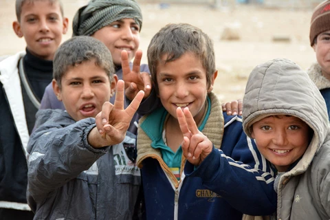 Trẻ em Iraq. (Nguồn: AFP)