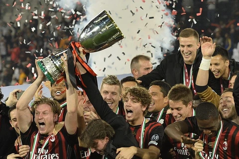 AC Milan giành Siêu cúp Italia. (Nguồn: EPA)