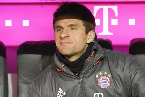 Müller đã phải ngồi dự bị trong suốt 90 phút ở trận gặp Leipzig. (Ảnh: Witters)