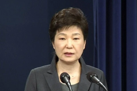 Đứng đầu bình chọn là việc Tổng thống Hàn Quốc Park Geun Hye bị luận tội. (Nguồn: GloboNews)