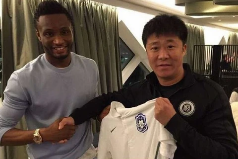 Tiền vệ John Obi Mikel gia nhập Tianjin TEDA. (Nguồn: Superliga de China)
