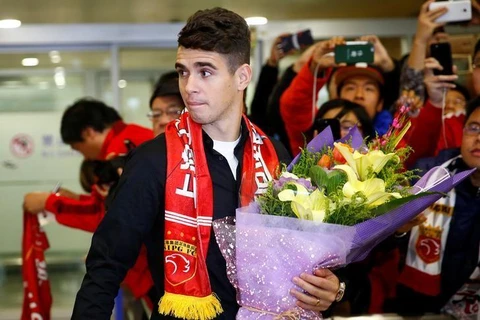Oscar gia nhập Shanghai SIPG trong kỳ chuyển nhượng mùa Đông. (Nguồn: Reuters)