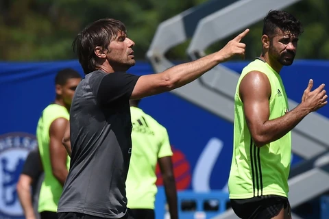 Truyền thông Anh vẫn đang xoáy vào mau thuẫn giữa Costa và Conte. (Nguồn: Getty Images)