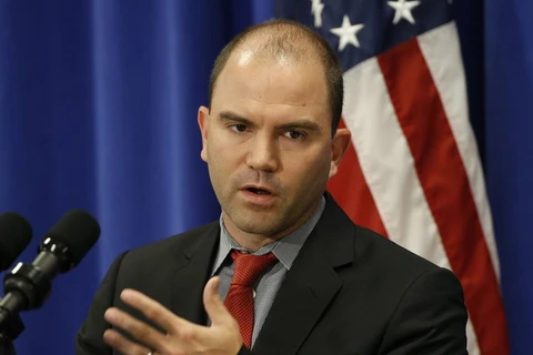 Ben Rhodes, Phó Cố vấn An ninh Quốc gia phụ trách diễn văn và thông tin chiến lược của Mỹ. (Nguồn: AP)