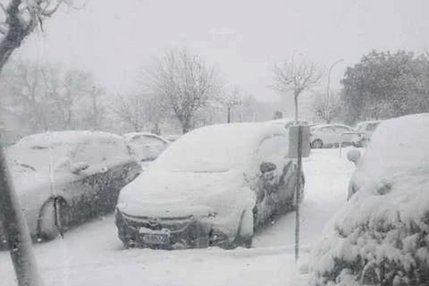 Tuyết rơi dày ở Abruzzo, miền Trung Italy. (Nguồn: ansa.it)