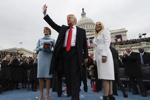 Tổng thống Mỹ Donald Trump trong ngày nhậm chức. (Nguồn: Getty Images)