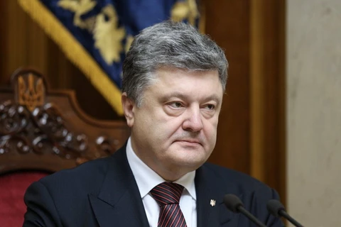 Tổng thống Ukraine Petro Poroshenko. (Nguồn: AP)