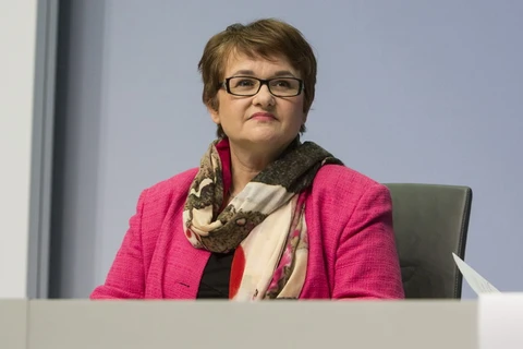 Thành viên của ECB, bà Sabine Lautenschlaeger. (Nguồn: Bloomberg)