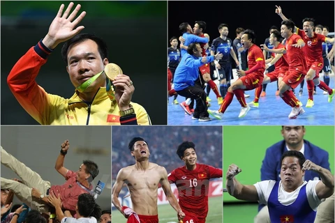 Thể thao Việt Nam thăng hoa, đầy xúc cảm trong năm Bính Thân. (Ảnh: Minh Chiến/Vietnam+)