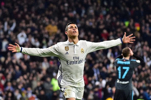 Ronaldo góp công mang chiến thắng về cho Real Madrid. (Nguồn: AFP/Getty Images)