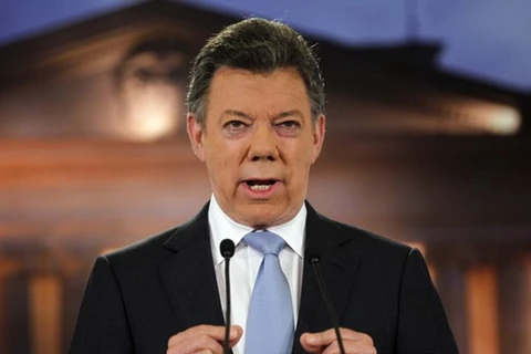 Tổng thống Colombia Juan Manuel Santos. (Nguồn: AP)
