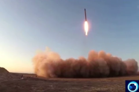 Một vụ phóng tên lửa được Iran thực hiện vào năm 2015. (Nguồn: PressTV)