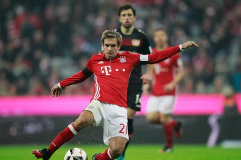 Lahm sẽ cán mốc 500 cho Bayern nếu ra sân. (Nguồn: AP)