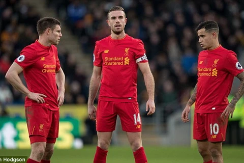 Liverpool thua trận thứ tư trong 5 trận gần nhất. (Nguồn: Daily Mail)