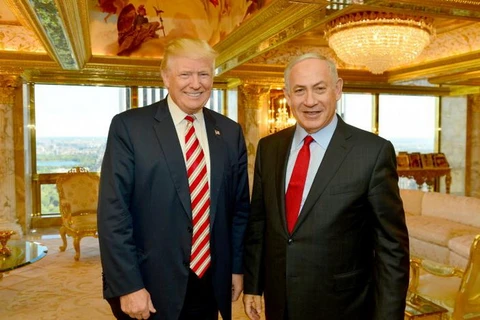 Tổng thống Mỹ Trump và Thủ tướng Israel Netanyahu có cuộc gặp hồi tháng 9/2016. (Nguồn: Reuters)