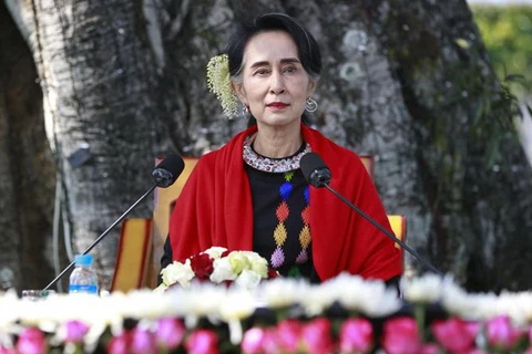 Cố vấn Nhà nước Myanmar Aung San Suu Kyi. (Nguồn: ANSA)