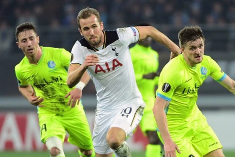 Kane (áo trắng) sẽ giúp Tottenham đánh bại Gent để giành vé đi tiếp? (Nguồn: Football365)
