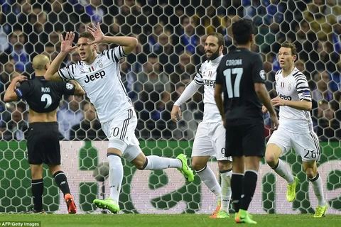 Juventus đặt 1 chân vào tứ kết Champions League. (Nguồn: AFP/Getty Images)