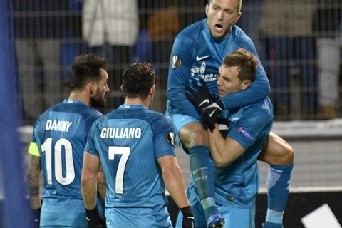 Zenit dẫn trước 3-0 nhưng đã bị loại đầy cay đắng bởi bàn thua ở phút 90. (Nguồn: AFP/Getty Images)