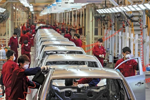 Xưởng lắp ráp ôtô ở Trung Quốc. (Nguồn: ValueWalk)