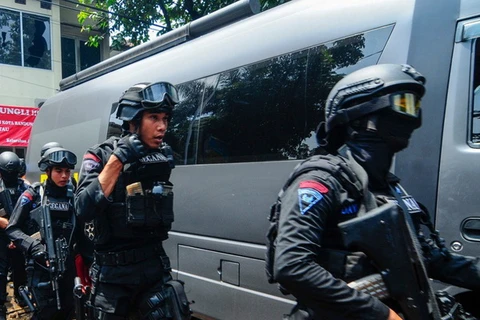 Lực lượng cảnh sát chống khủng bố Indonesia. (Nguồn: thejakartapost)